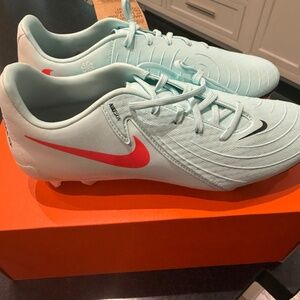 Nike Phantom GX II Academy FG/MG Cleats - Mint and Red
